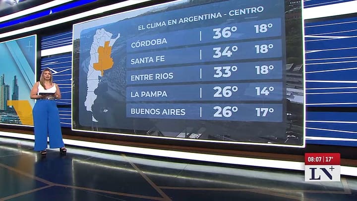 El clima de hoy, jueves 20 de noviembre