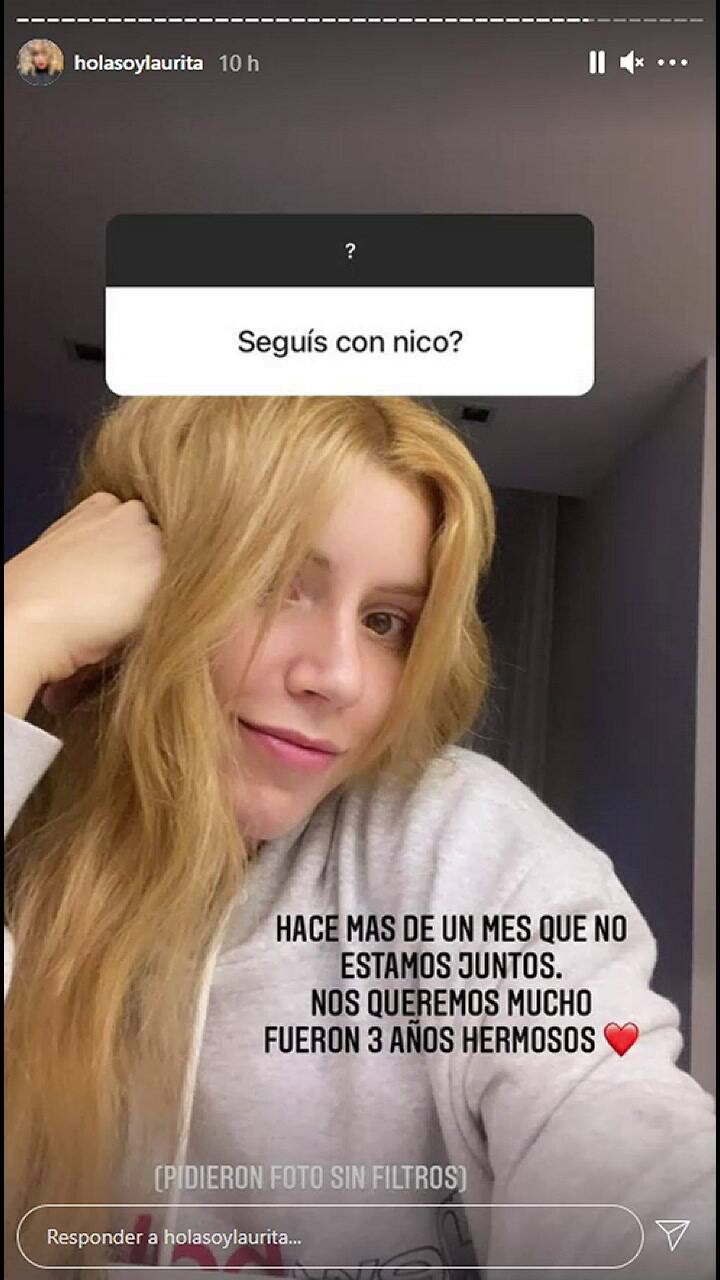 Laurita contó que no sigue con Cabré