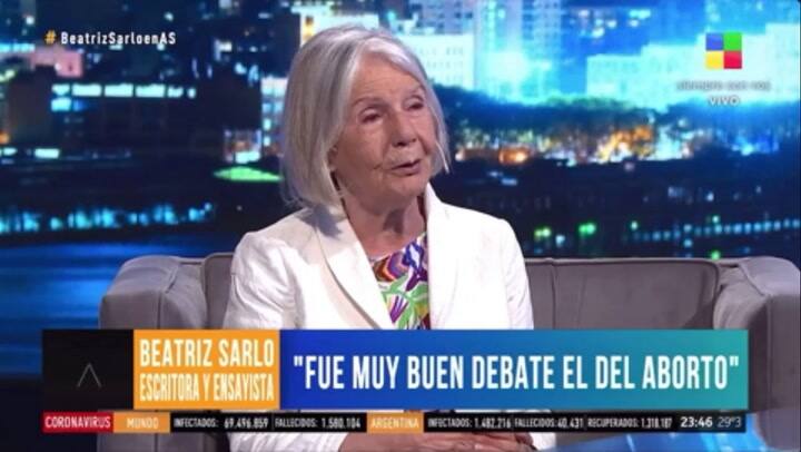 Beatriz Sarlo sobre su experiencia con el aborto: 'No fue solo una vez, fueron tres veces' - Fuente: