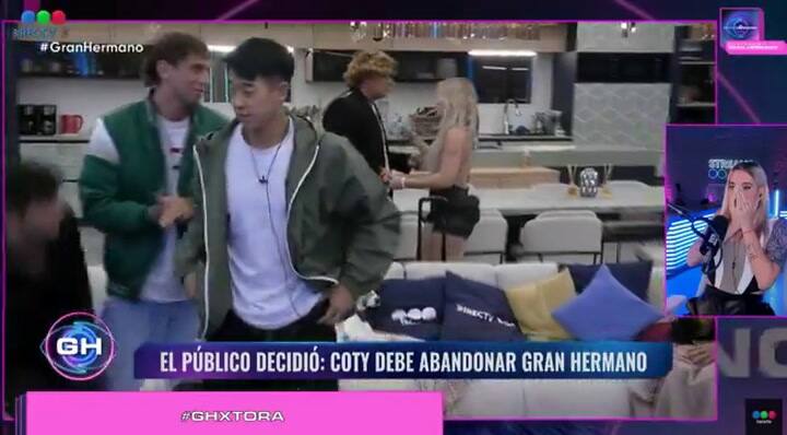 Furia reaccionó a los gritos ante la eliminación de Coty Romero de Gran Hermano
