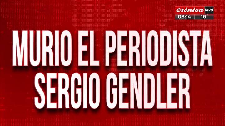 Santo Biasatti rompió en llanto al informar la muerte de Sergio Gendler - Fuente: Crónica TV