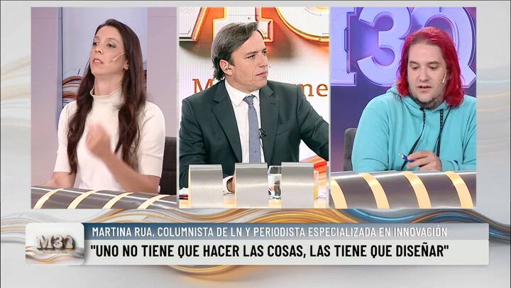 Martín Rabaglia en la mesa de M30 con José del Rio
