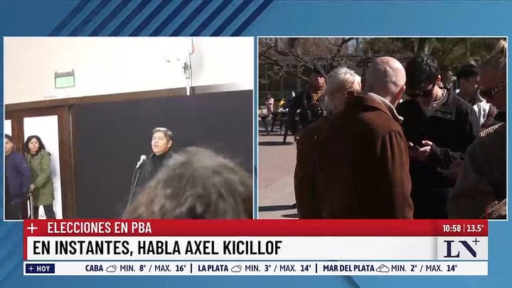 El testimonio de Axel Kicillof luego de votar