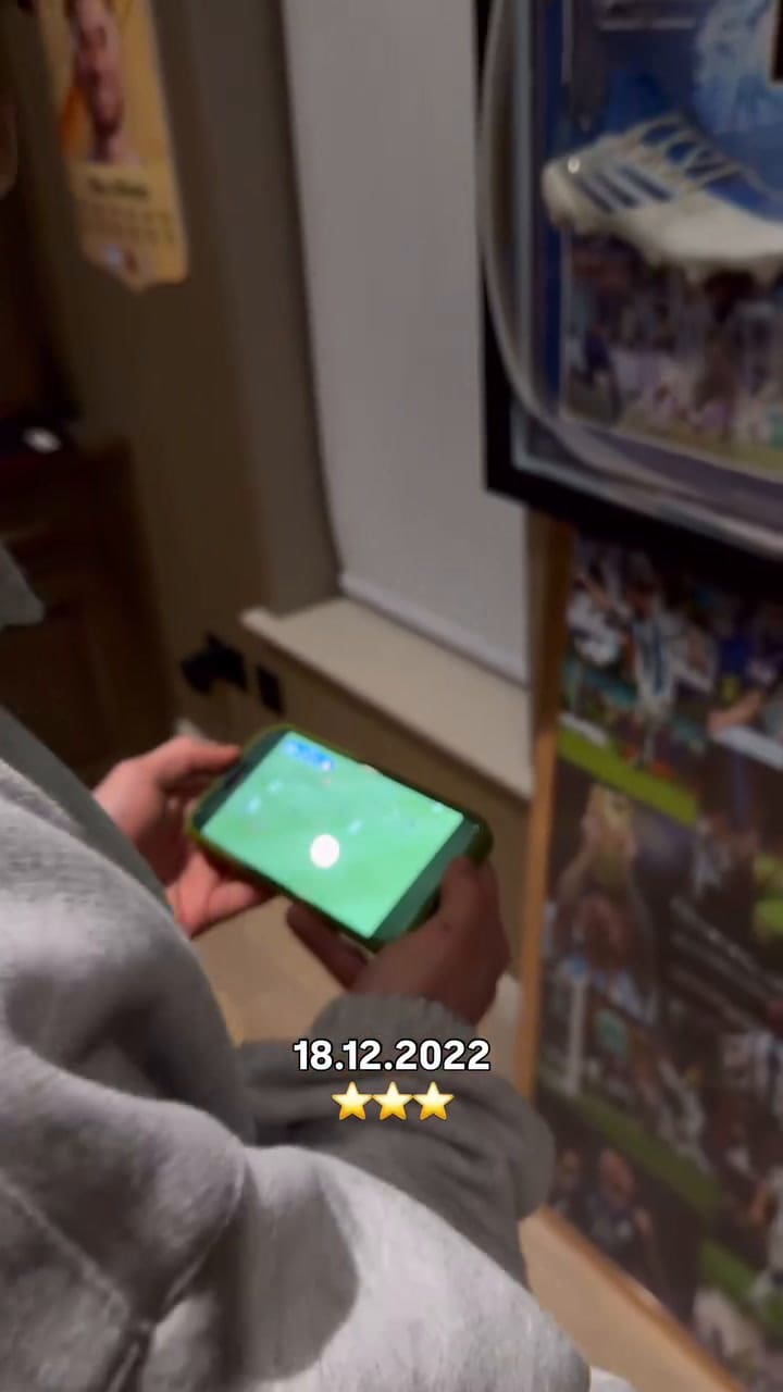 Alexis Mac Allister celebró el tercer aniversario del Mundial