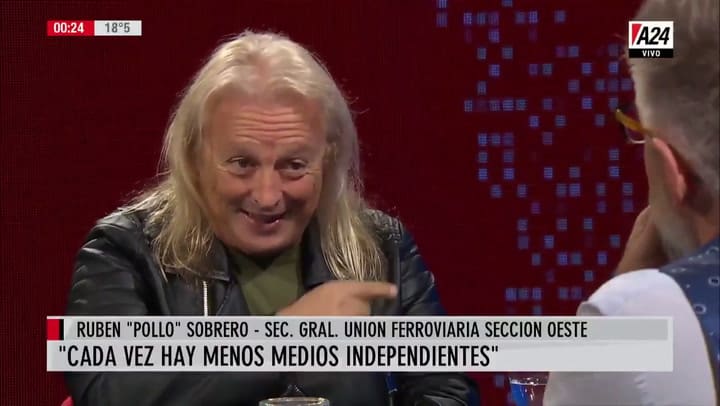 Pollo Sobrero: 'la CGT es una cueva de bandidos' - Fuente: A24