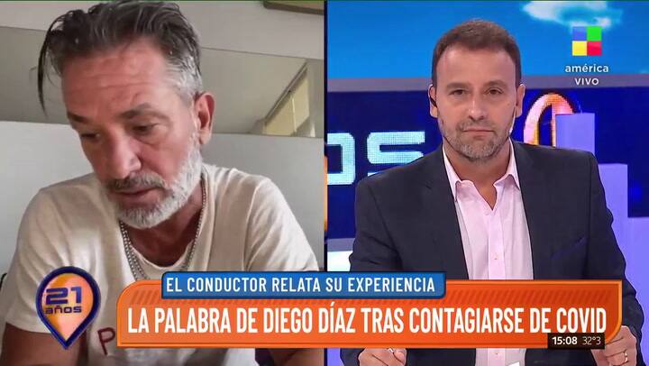 Diego Díaz y los contagios masivos en TyC Sports - Fuente: América TV