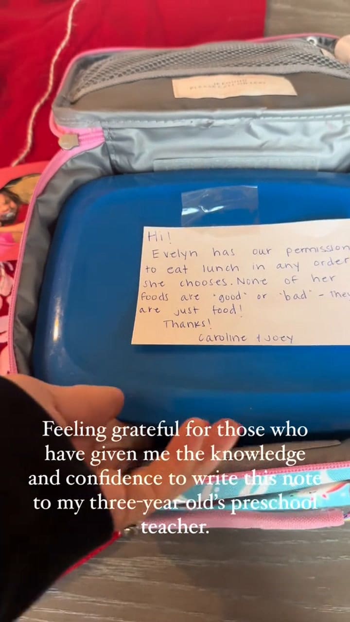 Here’s The Story- My Three-year-old Came Home From School Yesterday, Telling Me That Her Teacher Told Her That She Had To Eat All Of Her “Good” Foods Before She Ate Her “Bad” Foods. She Couldn’t Have Her Cookie Be