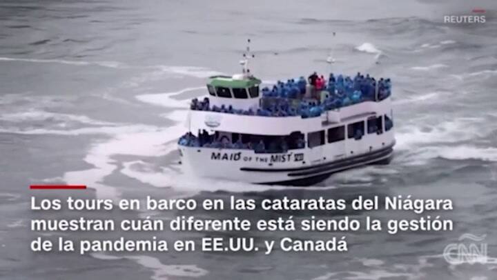 Video muestra el contraste de cómo Estados Unidos y Canadá manejan la pandemia - Fuente: CNN