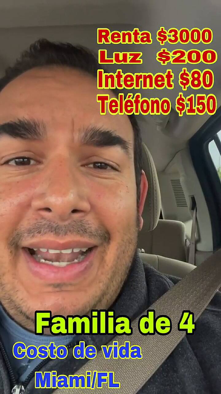 Un tiktoker venezolano explica el costo de vida en Miami, Florida