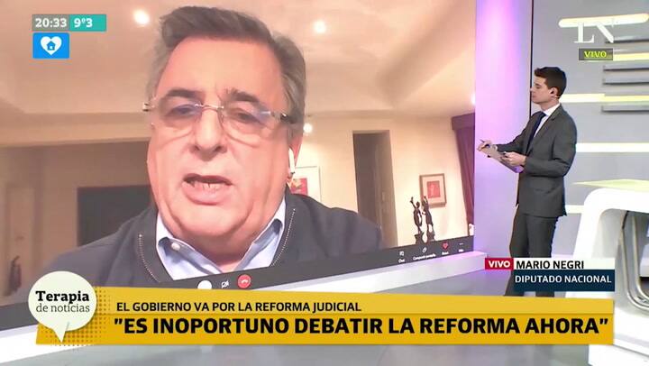Negri: 'El presidente debería retirar el proyecto de reforma judicial'