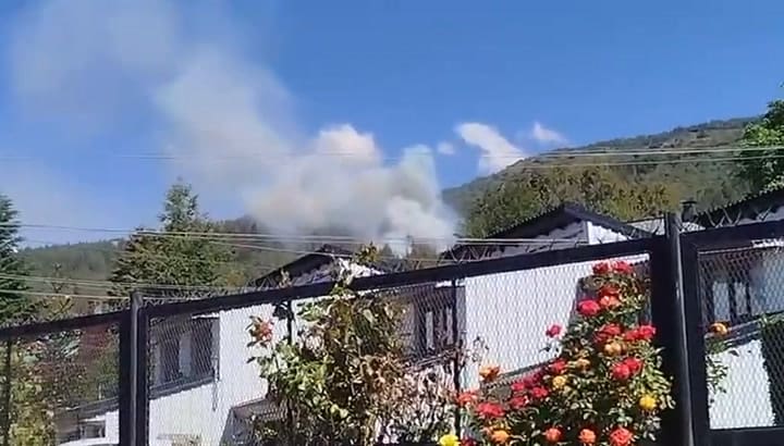 Incendio en el cerro Otto