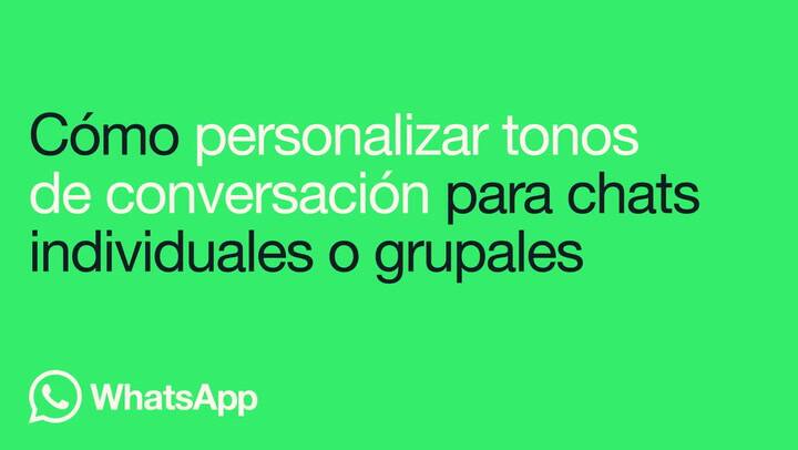 WhatsApp: cómo personalizar los colores de los chats privados y de grupos