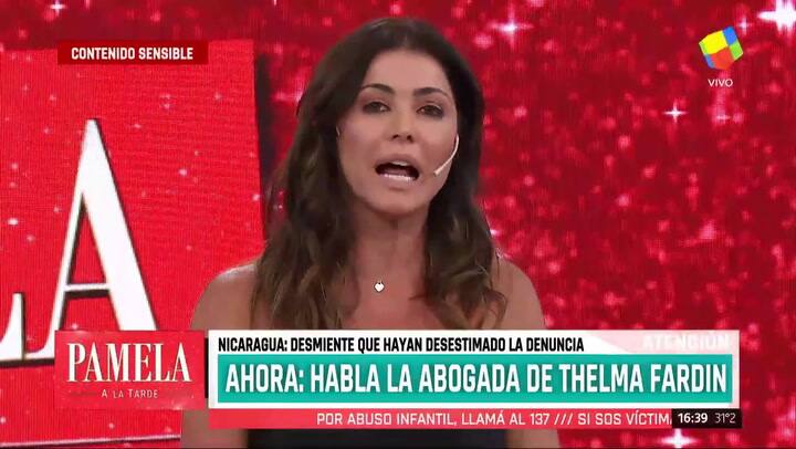 La abogada de Thelma Fardin en Pamela a la tarde - Fuente: América TV