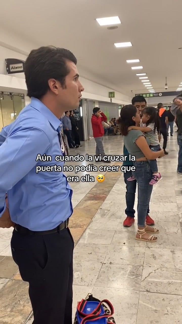 Su mamá tenía seis años sin verlo y su visita se volvió la mejor sorpresa