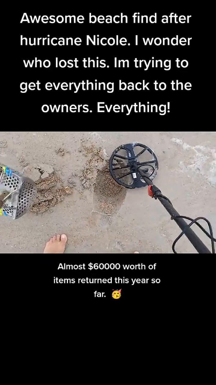 Joedigger, como se llama en Tiktok, ha entregado objetos cuyo valor acumulado es de 60.000 dólares