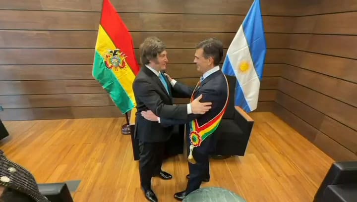 El encuentro entre Milei y Rodrigo Paz