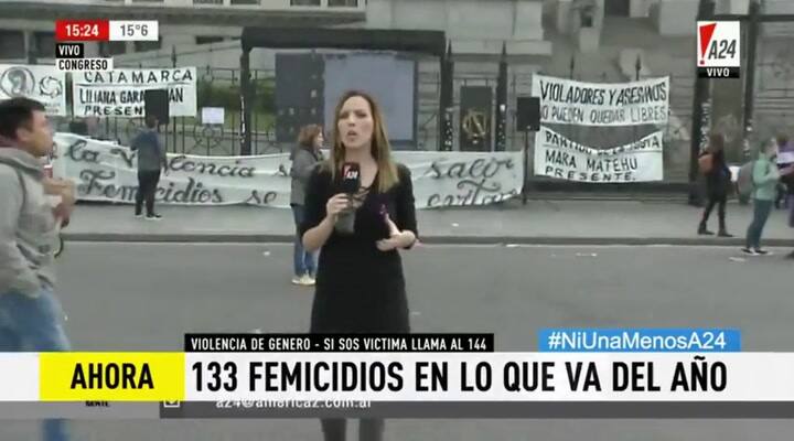 Así comenzaba la marcha de Ni Una Menos 2017