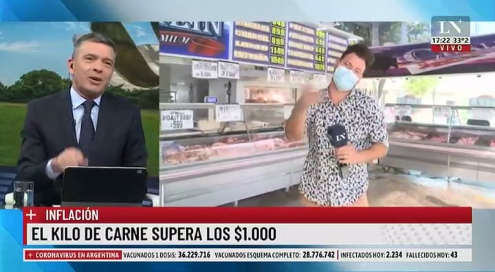 El curioso ida y vuelta entre Pablo Rossi y el cronista de LN+: “Si me va a contestar con ese gesto estamos mal”