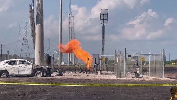 Hallaron restos humanos en un auto tras el incendio de un oleoducto en Texas que ardió durante cuatro días