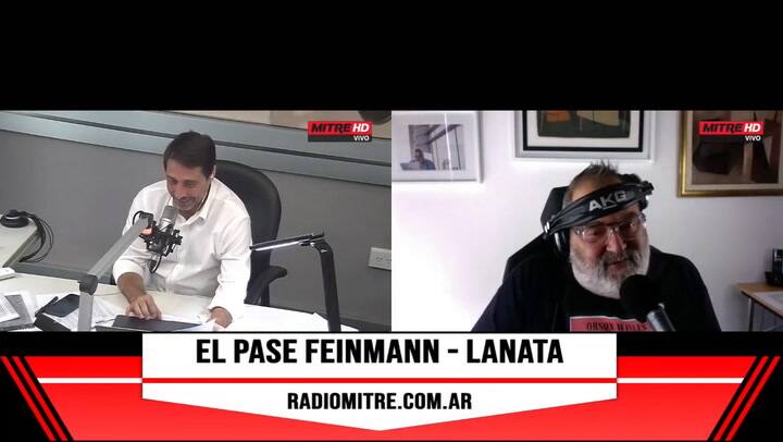 El pase entre Eduardo Feinmann y Jorge Lanata