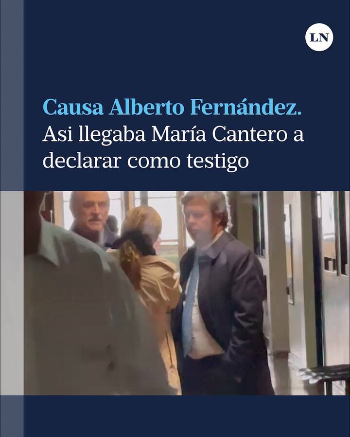 Así llegaba María Cantero a declarar como testigo