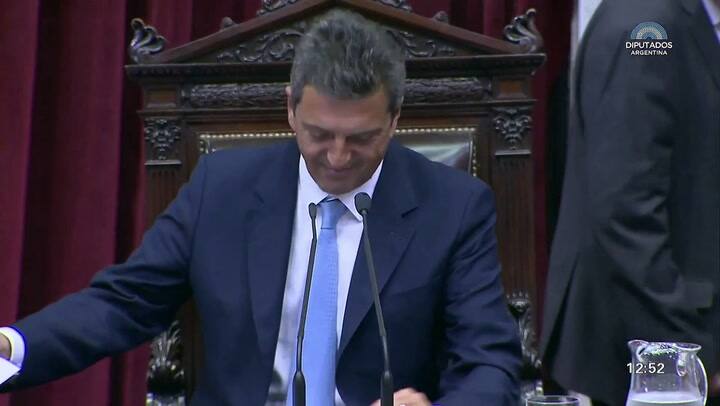 Blooper de Sergio Massa en el Congreso