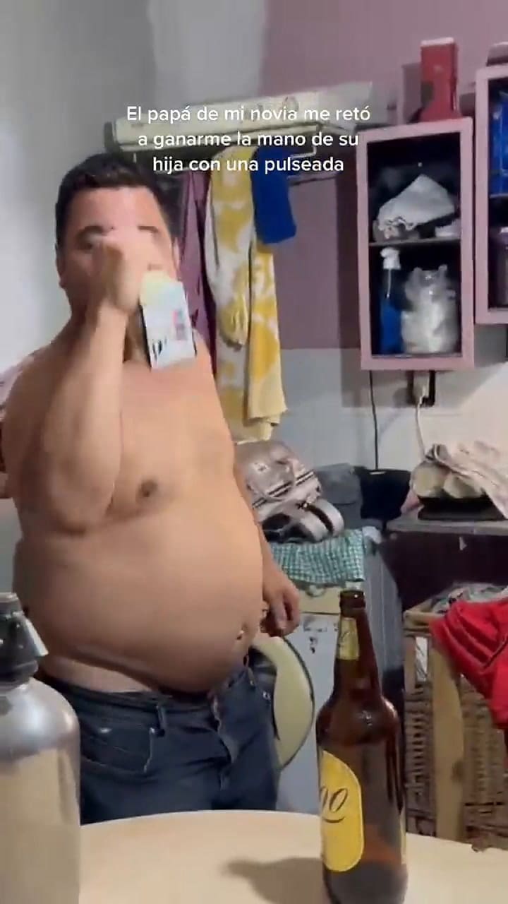 Viral: tuvo que hacer un desafío para 'ganarse' un lugar en la familia de su novia