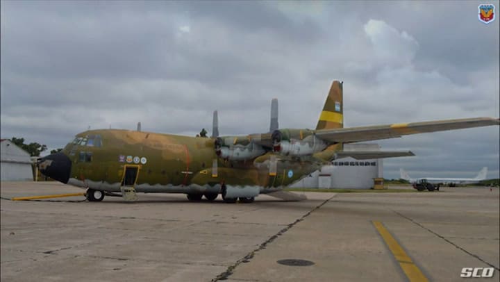 Recuperación del Hércules C 130 TC-68