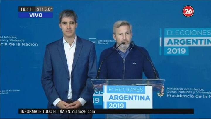 Rogelio Frigerio habló en conferencia sobre cuando van a estar los resultados. Fuente: Canal 26