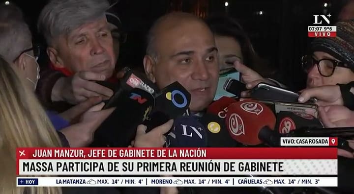 Juan Manzur admitió que el Gobierno se encuentra preocupado por la sangría del nivel de reservas del Banco Central