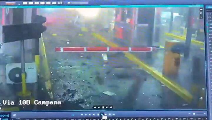 Así fue el choque fatal contra el peaje de la Panamericana