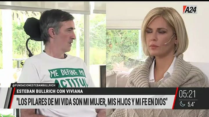 Esteban Bullrich: “Vivo creyendo que voy a sanar, todavía me queda mucho por hacer”