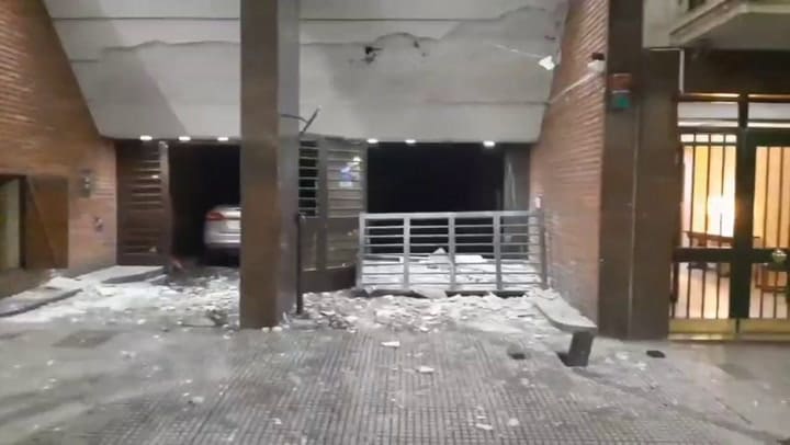 La evacuación de un edificio en Recoleta