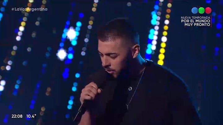 La presentacion de Lucas Barros en La Voz Argentina