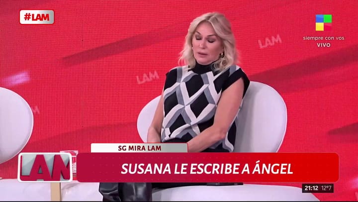 Susana Giménez le respondió por WhatsApp a Ángel De Brito