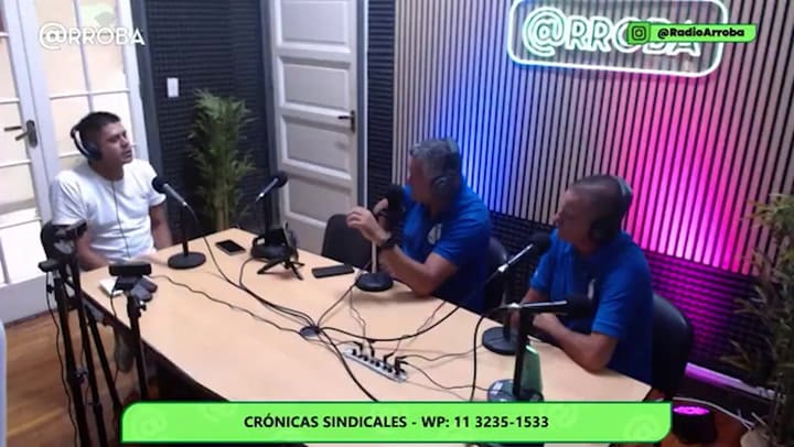 Miguel Tobar, jefe de la barra brava de Estudiantes y delegado del gremio de seguridad privada, denuncia una supuesta maniobra de corrupción entre empresarios, gremialistas y el Estado. Fuente: Radio Arroba