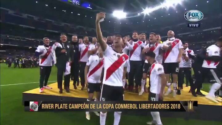 El Pity Martínez que loco que está', los jugadores de River Plate cantaron uno de sus hits en el po