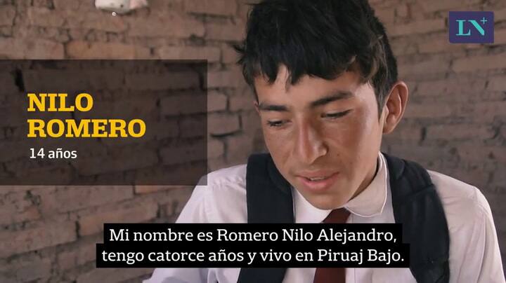 Tiene 14 años, es hachero y su sueño es tener una cama para él solo