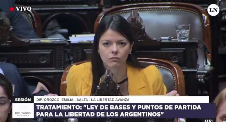 Emilia Orozco en Congreso