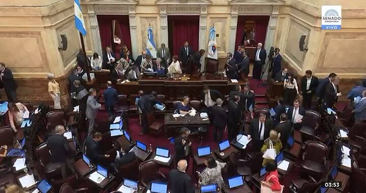 El peculiar gesto de una senadora