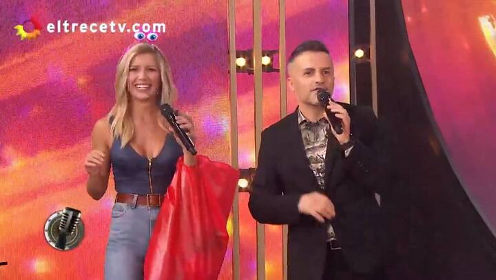 Cantando 2020. Dan Breitman y Flor Anca cantaron 'Que vengan los bomberos' - Fuente: eltrece