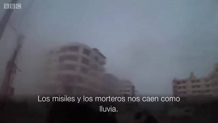 Los misiles y los morteros nos caen como lluvia'