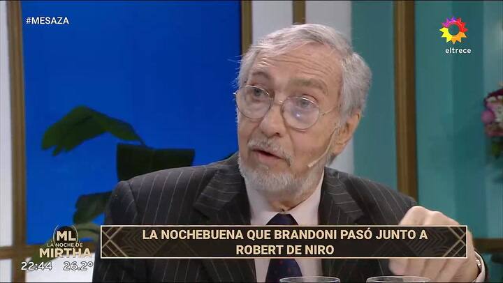 La anecdota de como Luis Brandoni paso una Navidad con Robert De Niro