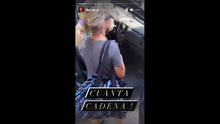 Florencia Peña dejó ver su camioneta, Chevrolet S10, en una serie de historias de Instagram