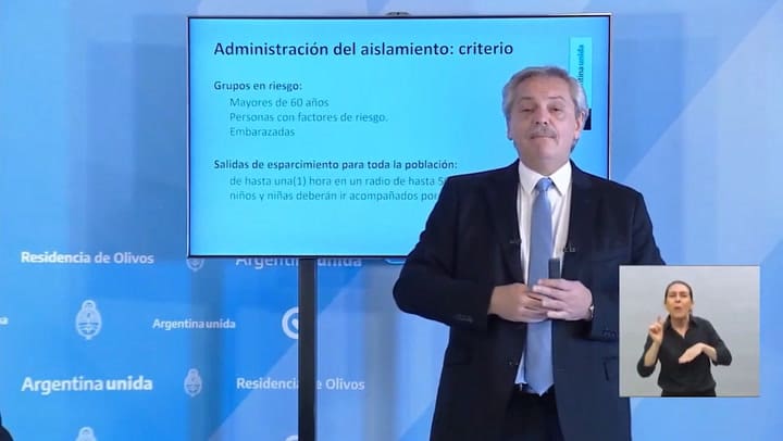 El Gobierno habilita salidas de esparcimiento para toda la población - Fuente: Casa Rosada