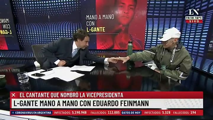 L-Gante mano a mano con Eduardo Feinmann