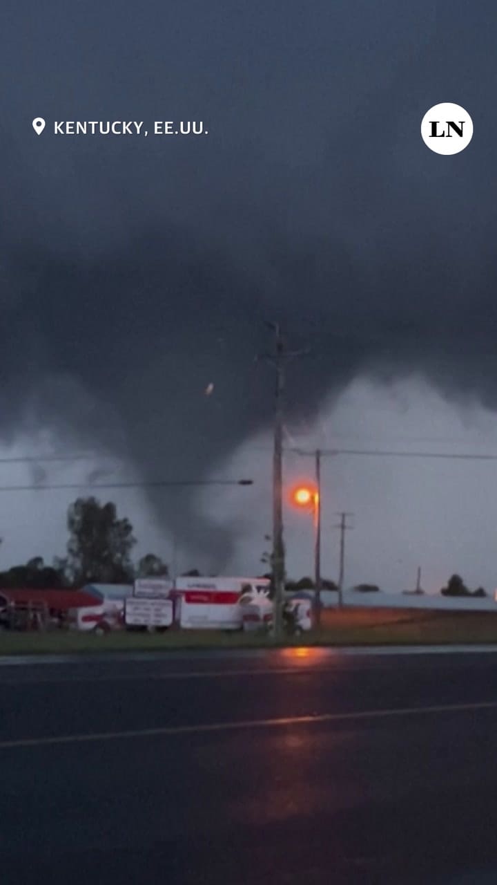 Estados Unidos: las impactantes imágenes del tornado que azotó el estado de Kentucky