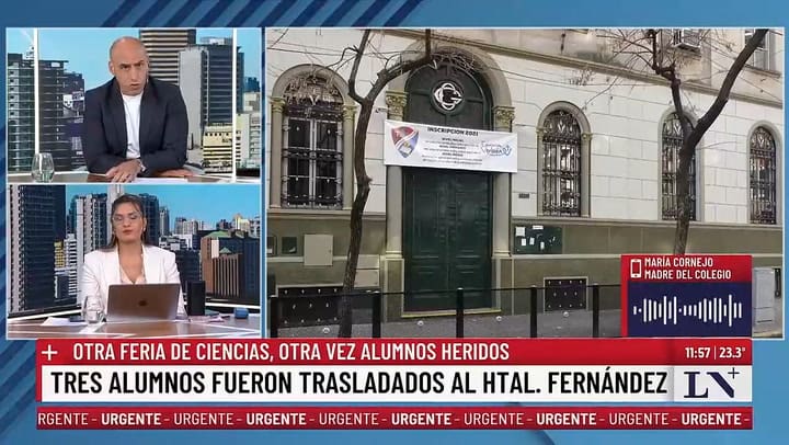 Maria Cornejo, madre de una alumna del colegio