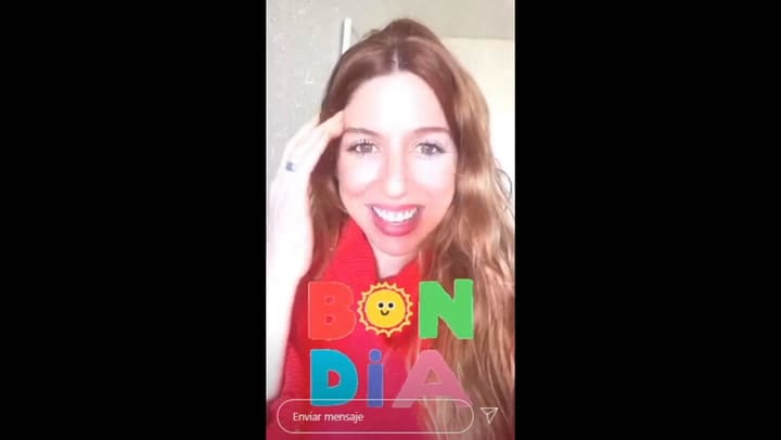 Florencia Bertotti, luego de su 'pequeña catarsis', se mostró con mucho más ánimo el día Lunes