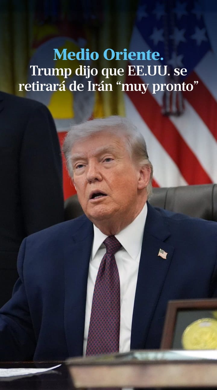 Trump dijo que EE.UU. se retirará de Irán "muy pronto"